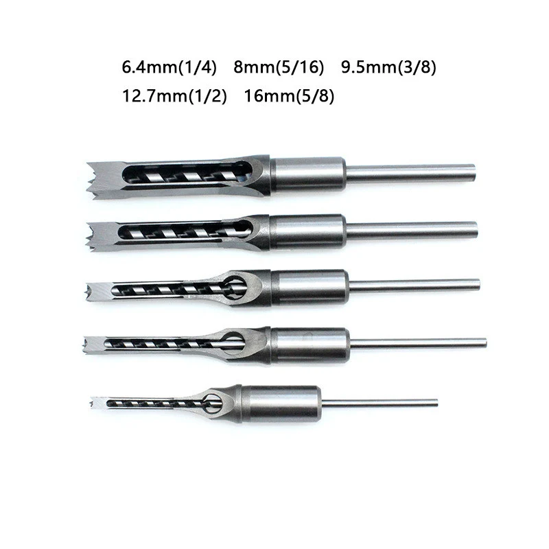 Imagem -04 - Hss Square Hole Drill Ferramentas de Carpintaria Cinzel Mortising Auger Drill Grupo Móveis Faça Você Mesmo 616 mm