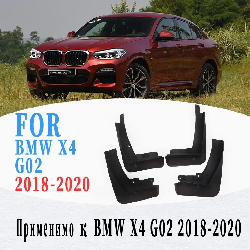 Guardabarros Mup para BMW X4 G02, guardabarros automáticos, protectores contra salpicaduras para guardabarros X4 G02, accesorios para coche en 2018-2020