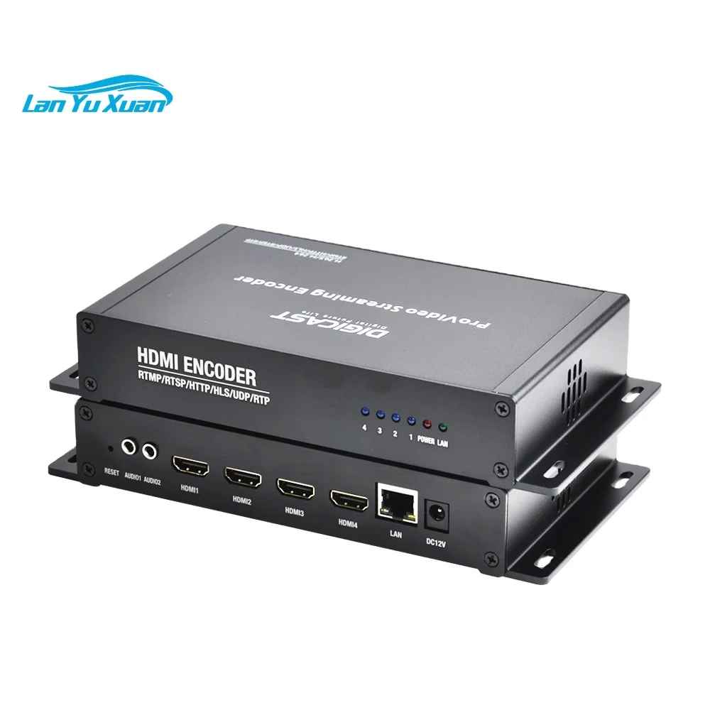 DMB-8904A-EC H.265/H.264/MPEG-4 AVC 4 Channel HD to IP Video Encoder
