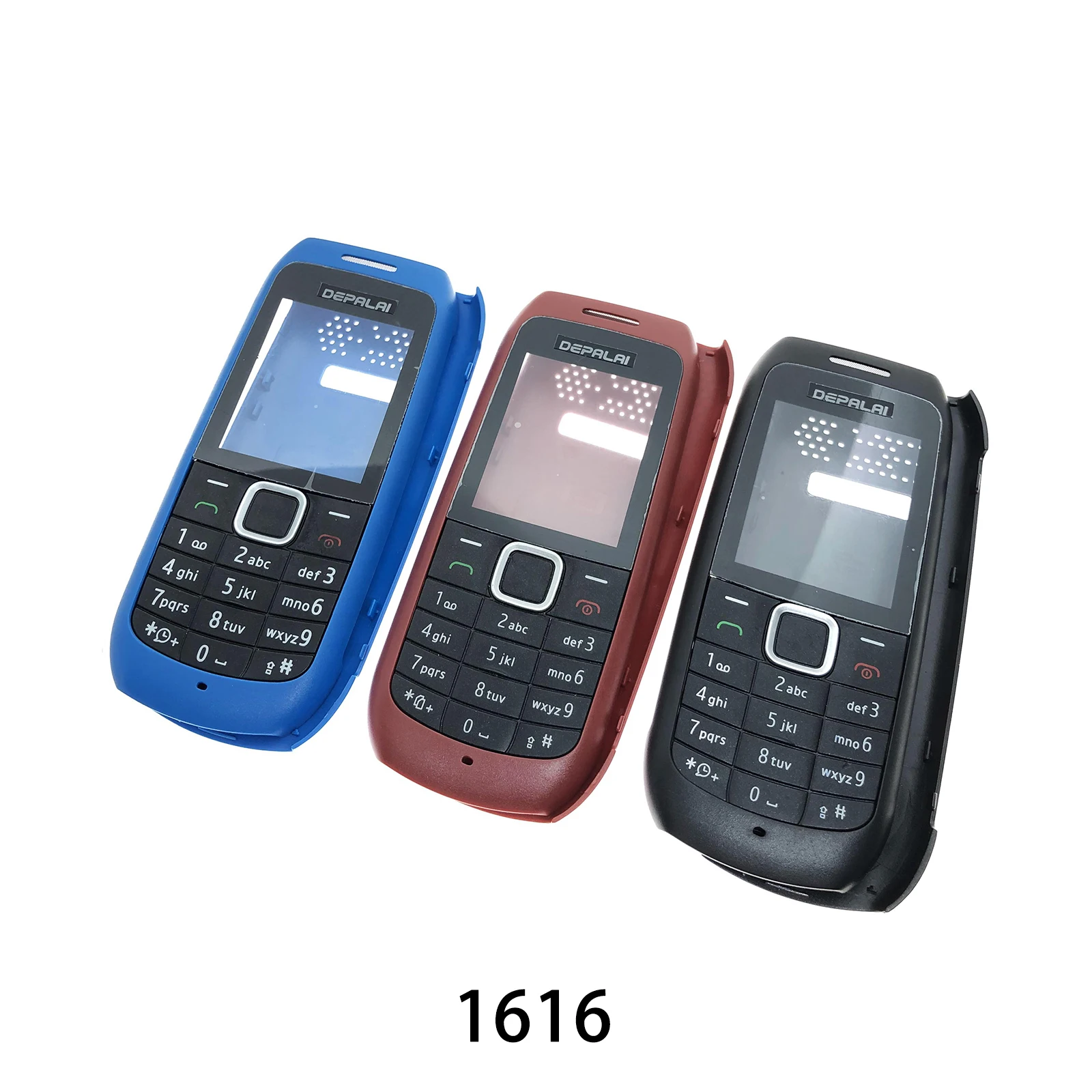 Nokia 1616用携帯電話ケース,リアドアカバー,バッテリー1650, 1600