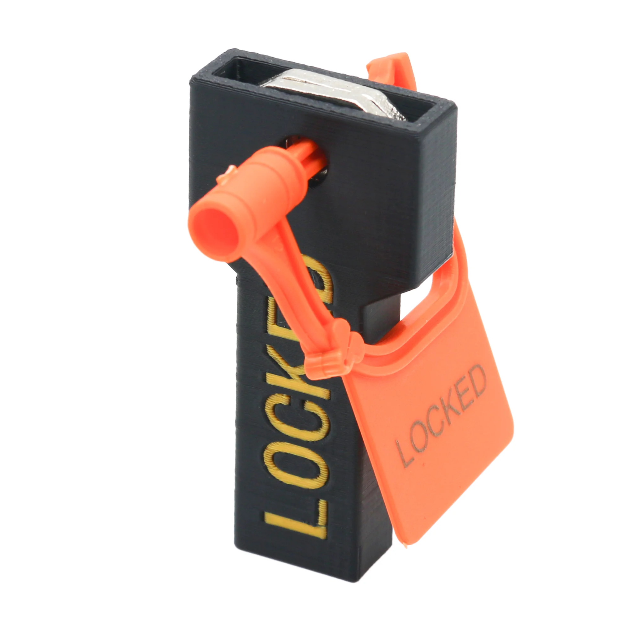 กล่องใส่กุญแจล็อคแบบมีสายรัด (ขนาดเล็ก) พร้อมแผ่นล็อคสี่ชิ้น