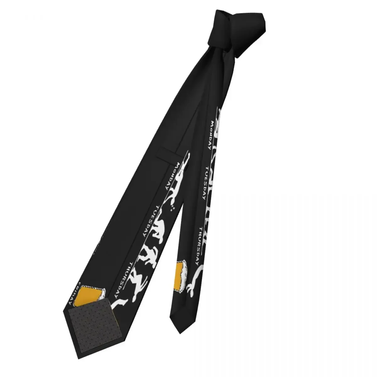 Week Beer Neckties Unisex Polyester 8 cm Neck Tie for Men Skinny Classic Accessories Gravatas Cosplay Props