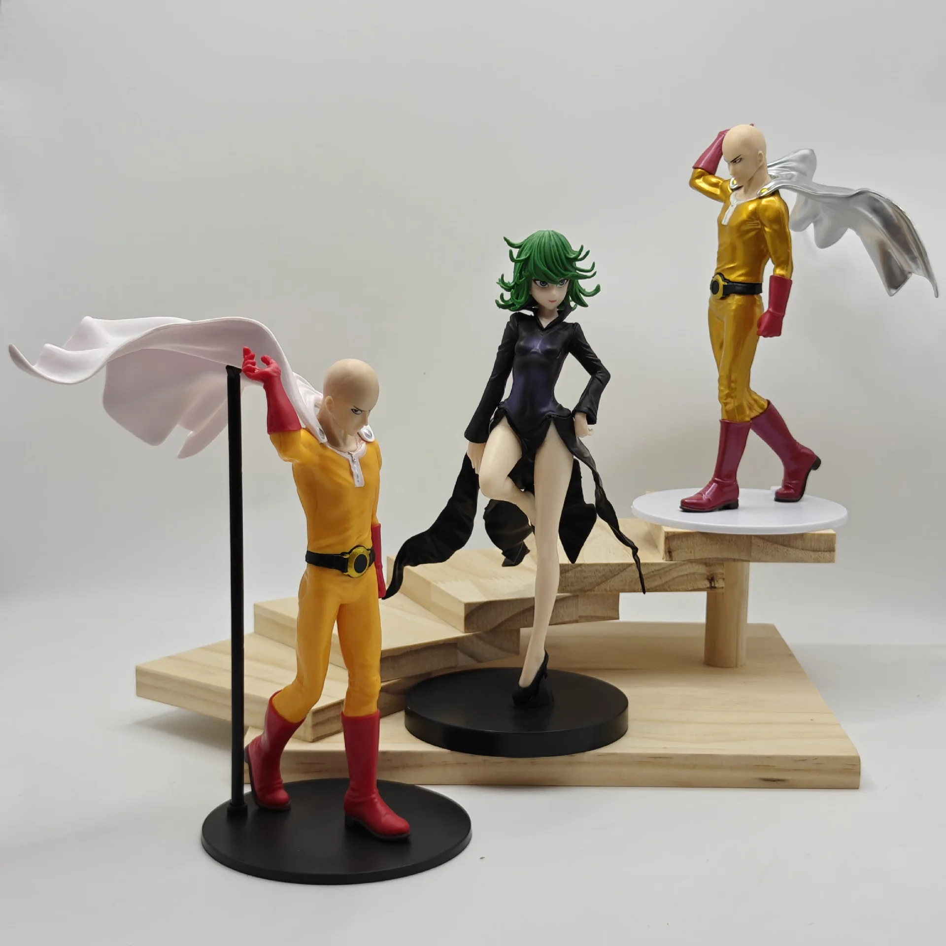One Punch-man 3 стиля Сайтама Тацумаки 20 см стоячая поза горячая кровь аниме модель фигурка периферия хороший ПВХ настольный орнамент