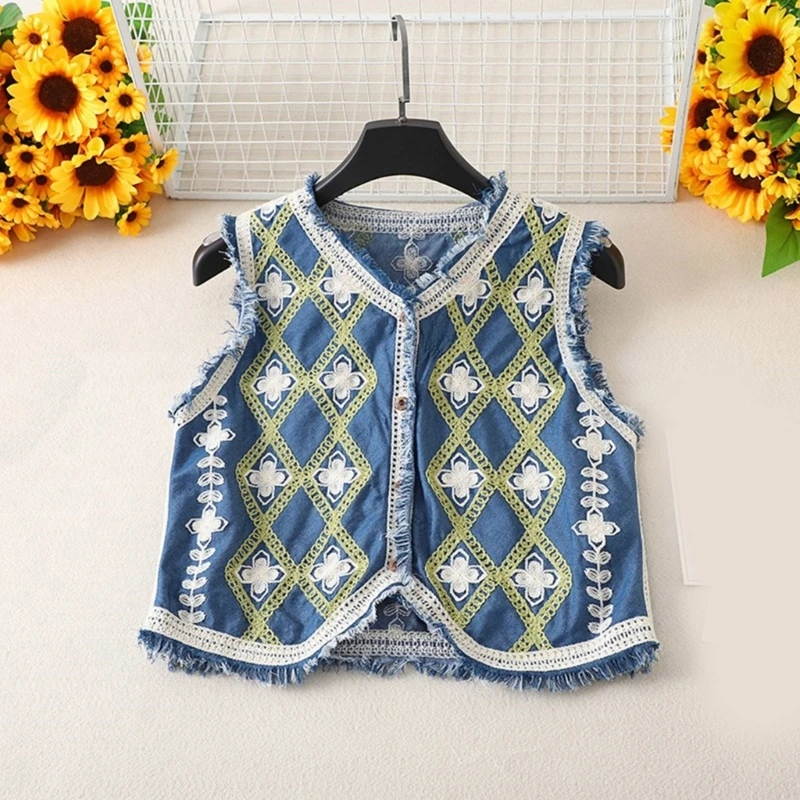 

Women Crochets Cardigans Vests Casual Sleeveless Cardigans Camisole Crop Top Hollow Crochets Vests Waistcoat Outwear