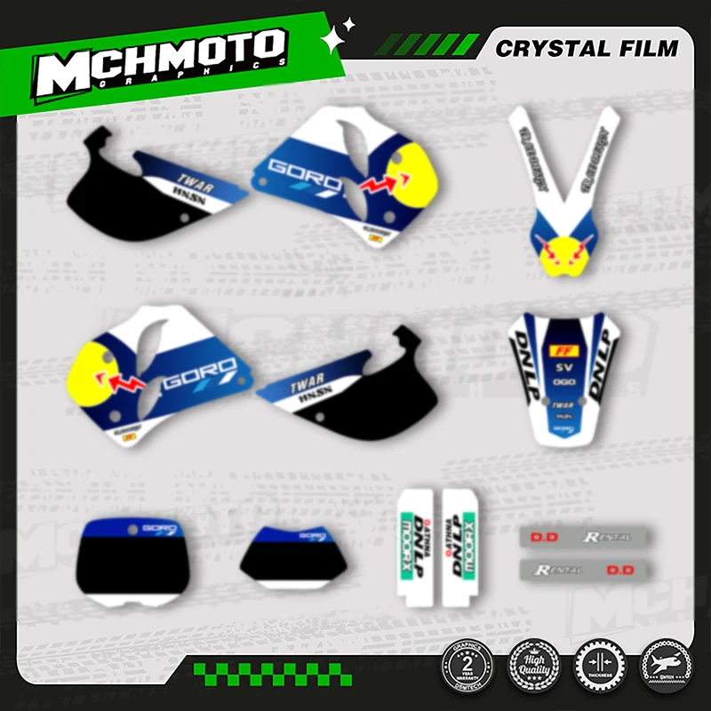 

MCHMFG Custom Team мотоциклетная графика фоновая наклейка для KTM 1993, 1994, 1995, 1996, 1997, SX SXF EXC XCW