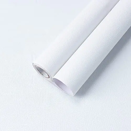 Grasdoek Peel and Stick Wallpaper Linnen zelfklevend behang Waterdicht verwijderbaar contactpapier voor kasten Werkbladen