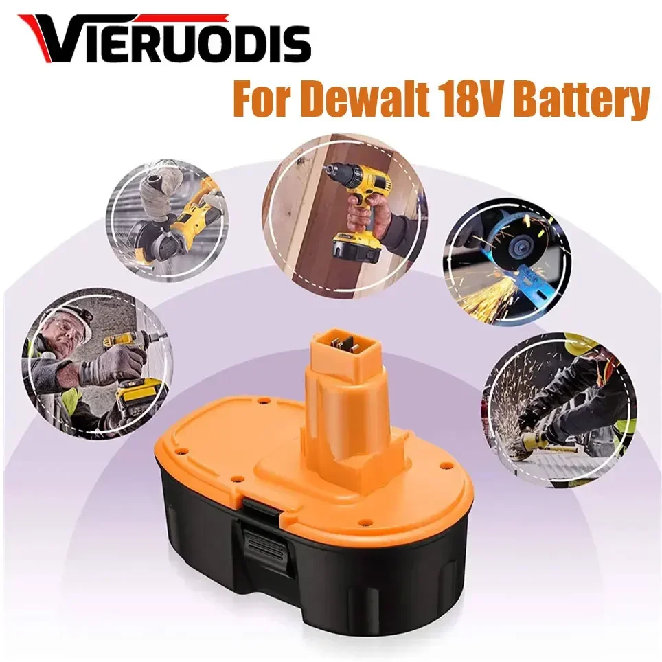 Ni-MH 18V 6.8Ah DC9098 DC9096 Replacement Battery for Dewalt DC9096 DC9099 DC9098 DW9099 DW9098 Cordless Power Tool