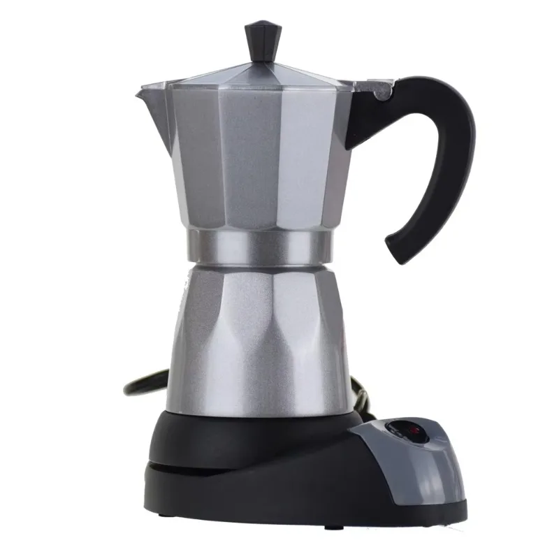 

Silver 220~ 240 V Portable Espresso Mocha Coffee Maker