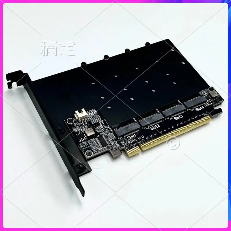 

AP-R34A M. 2 Nvme Expansion Card PCI-E 5.0 X16 4 Ports SSD 128Gbps Gen 5 Split Adapter M. 2 Nvme Solid State Drive 4-Disks