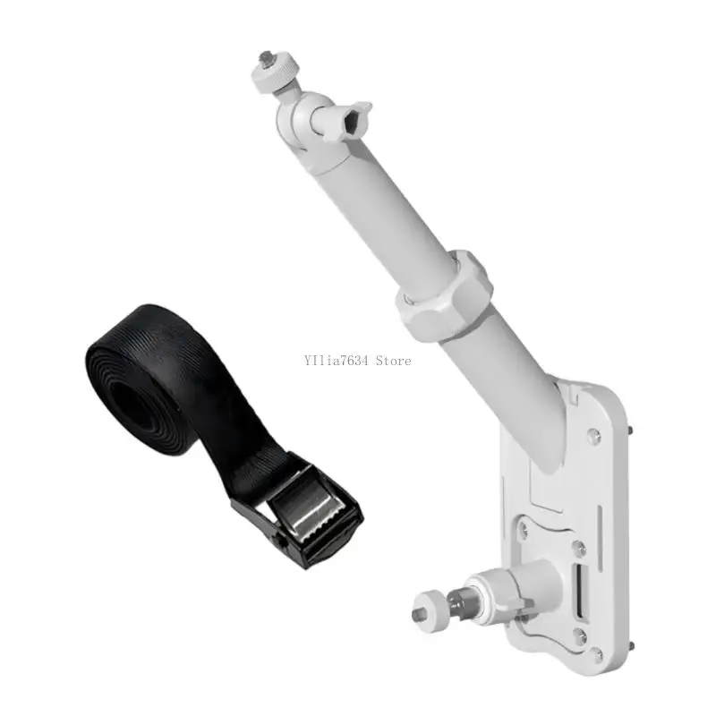 Double Mount Security Camera Brackets For Outdoor Solar Powered Surveillances Systems With 2 Standard 1/4 Thread And 360 Degree