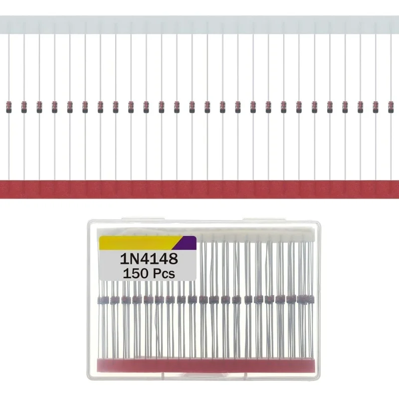 

1N4148 IN4148 Switching Diode 200mA 100V Axial 4148 Quick Switching Diodes DO-35 Switching Diodes 200mA 100V (Pack of 150)