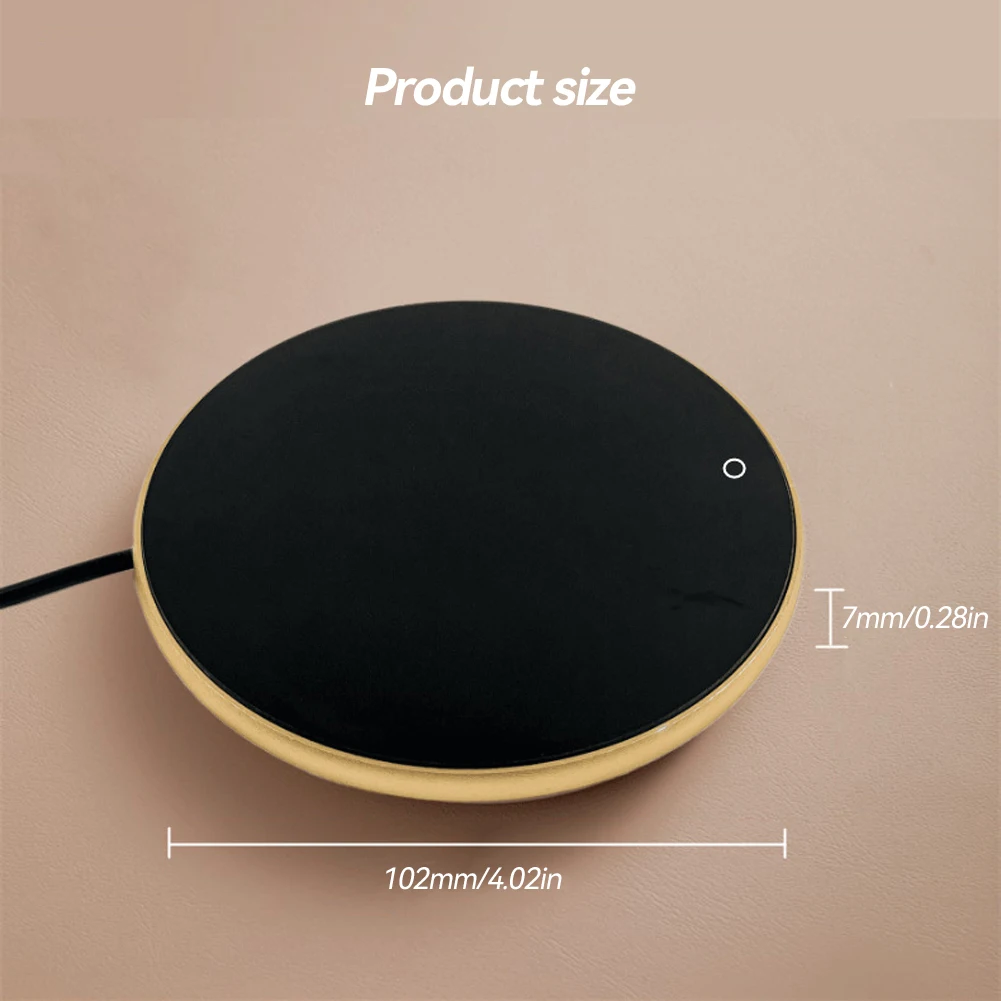 Calentador de tazas de café, calentador de tazas, almohadilla calefactora USB, posavasos termostáticos eléctricos para té de la leche y agua, calentador de tazas para el hogar y la Oficina, CC de 5V