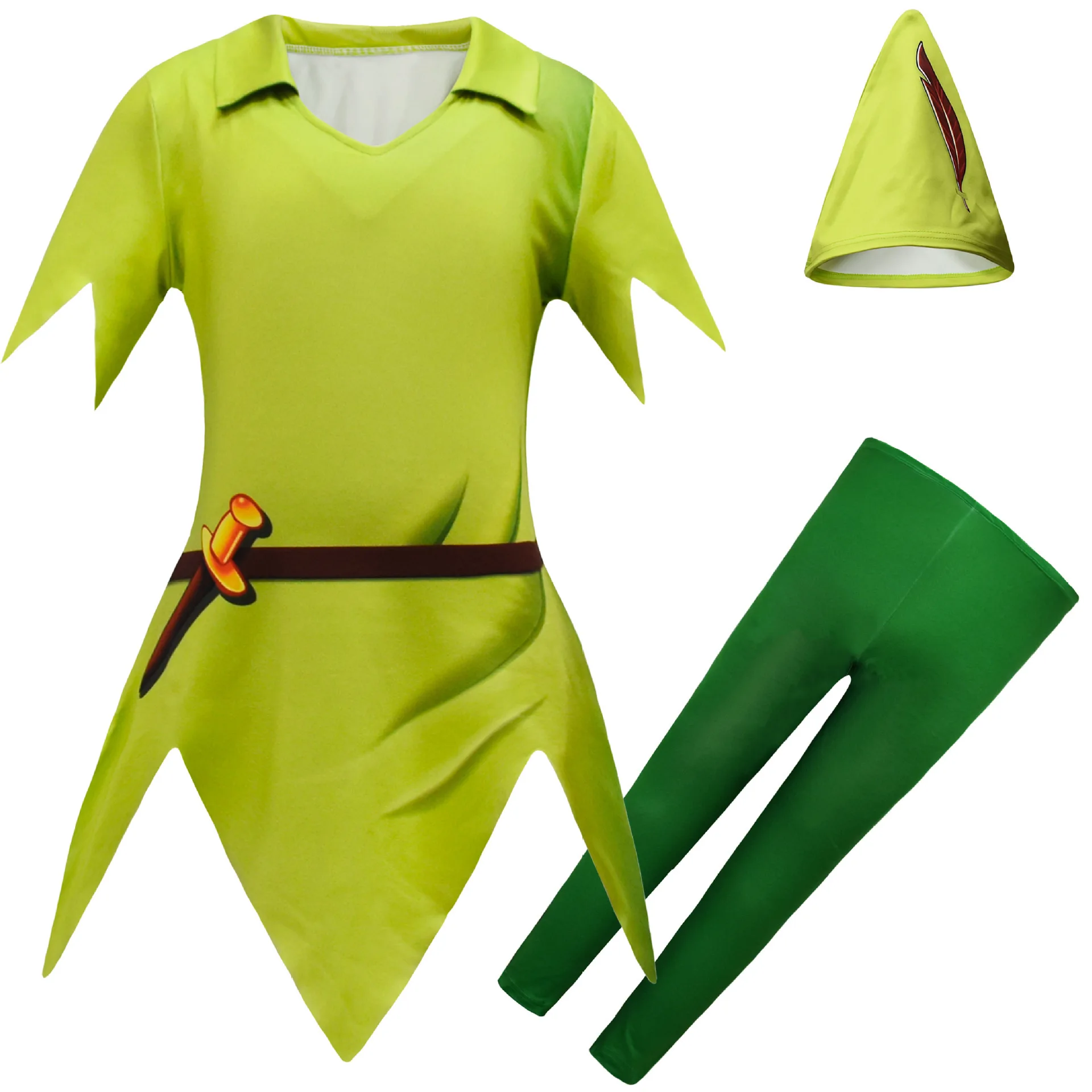 Anime Halloween Peter Pan Cosplay Kostuum Kerst Kinderen Peterpan Cosplay Sets Podium Feest Kostuums Voor Kinderen Feest