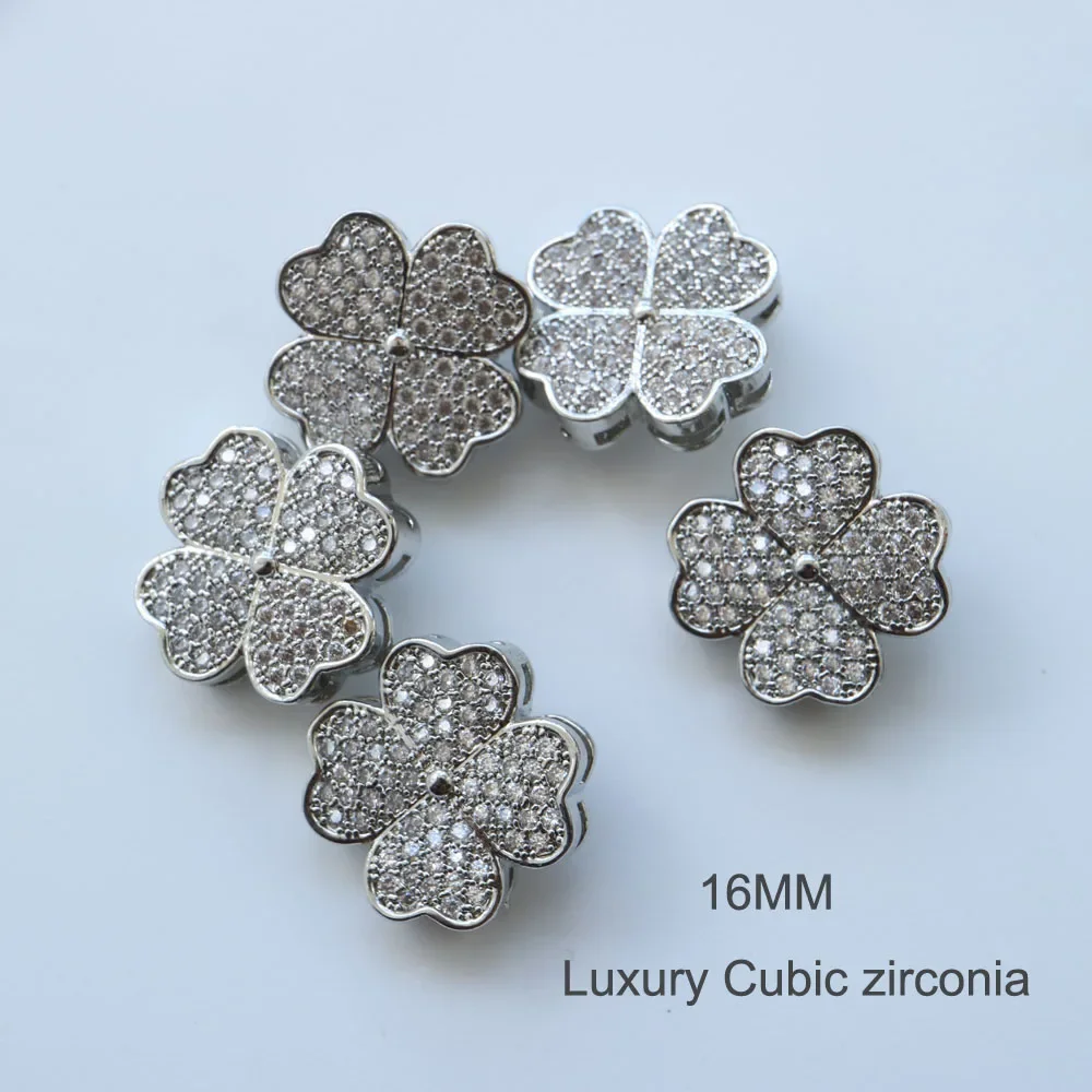 5pc/lot DIY Luxury crystal buttons Cubic zirconia button for coat shirts Decorative CZ sewing buttons for cashmere Knit cardigan