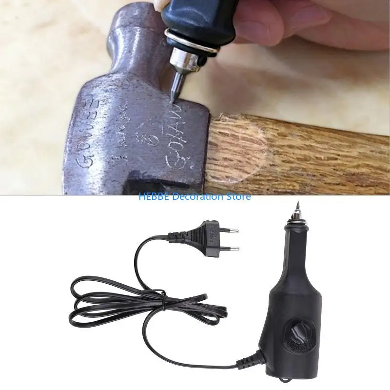 B0KC 220V Electric Engraving Carving Pen Plotter Machine Tips on Metal