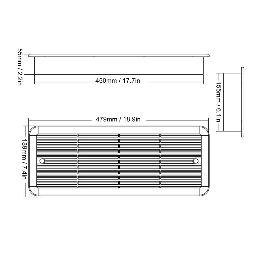 Cooling Fan 12V RV Fan Air Circulation Solution Compact Size Efficient Air Circulation Engineering Grade ABS Material