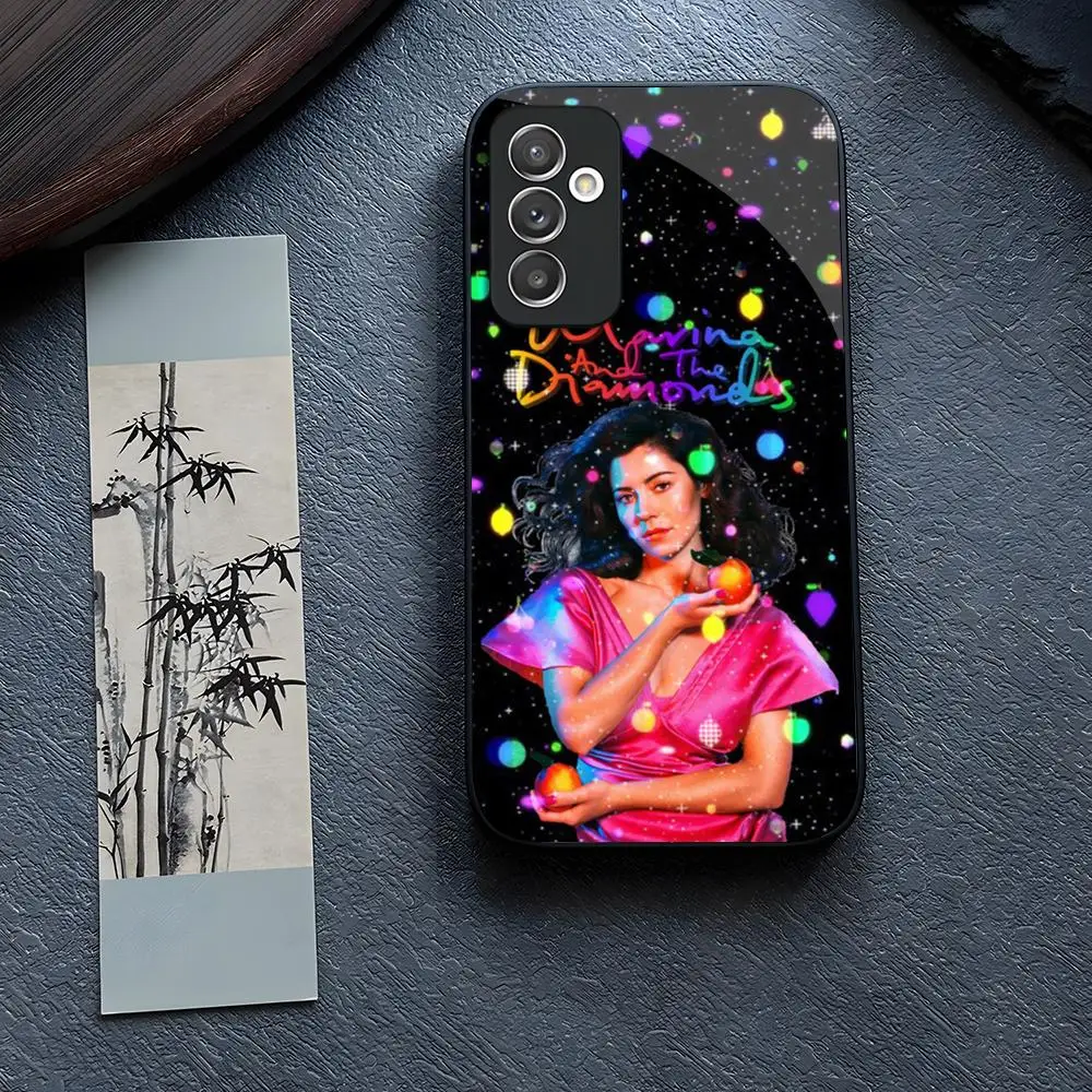 

Singer Marina and the diamonds Phone Case Glass for Samsung Galaxy S24 S23 S21 S22 S20 Ultra Fe Plus A34 A54 A24 A52 A53 M54 Cov