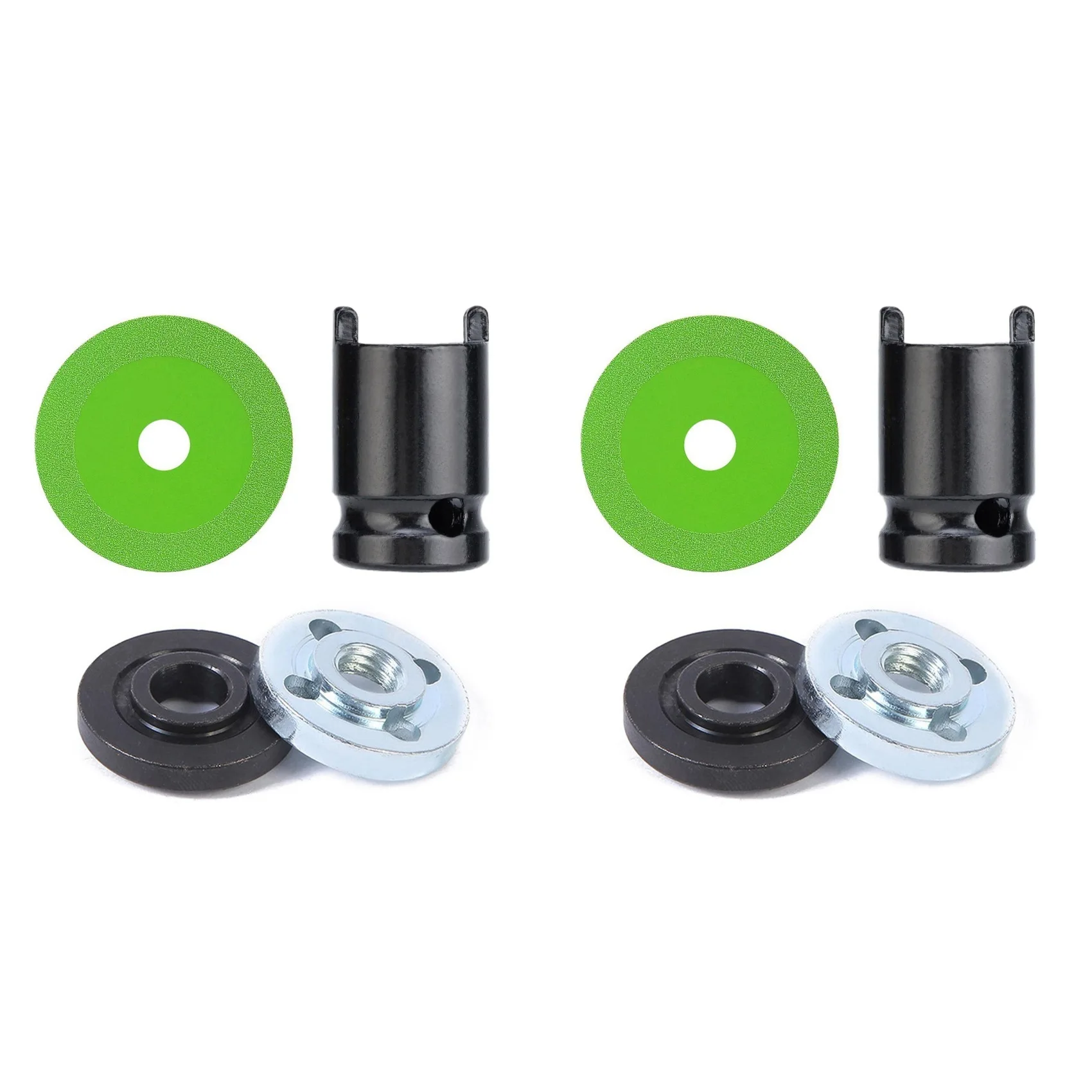 M12K-8Pcs Glass Cutting Disc Set With Adapter 10Cm Ultra-Thin Saw Blade Jade Wine Bottles Chamfering Cutting Blade Glass