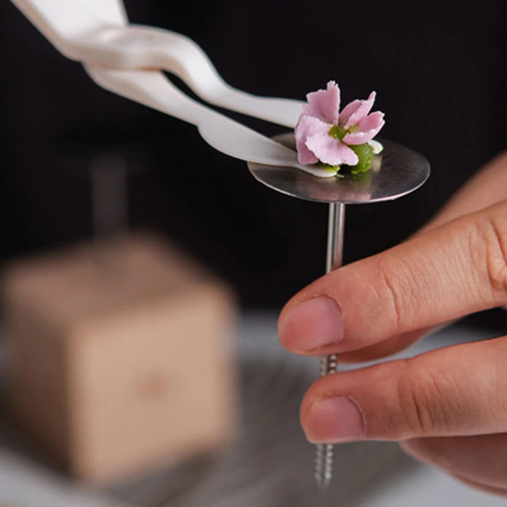 8pcs Stainless Piping Tools Food Needle Stainless Steel Creative Flower Flower Nails Food Needle Cake Piping Tips Baking Cake
