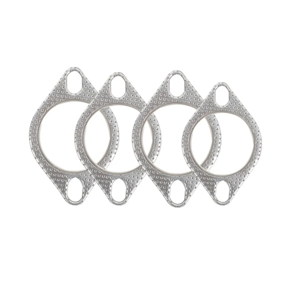 2pcs Universal Ultra Seal Car Exhaust Gasket Two Holes 2/2.5/3 Inch Exhaust Downpipe Gasket Intake Tube Gasket