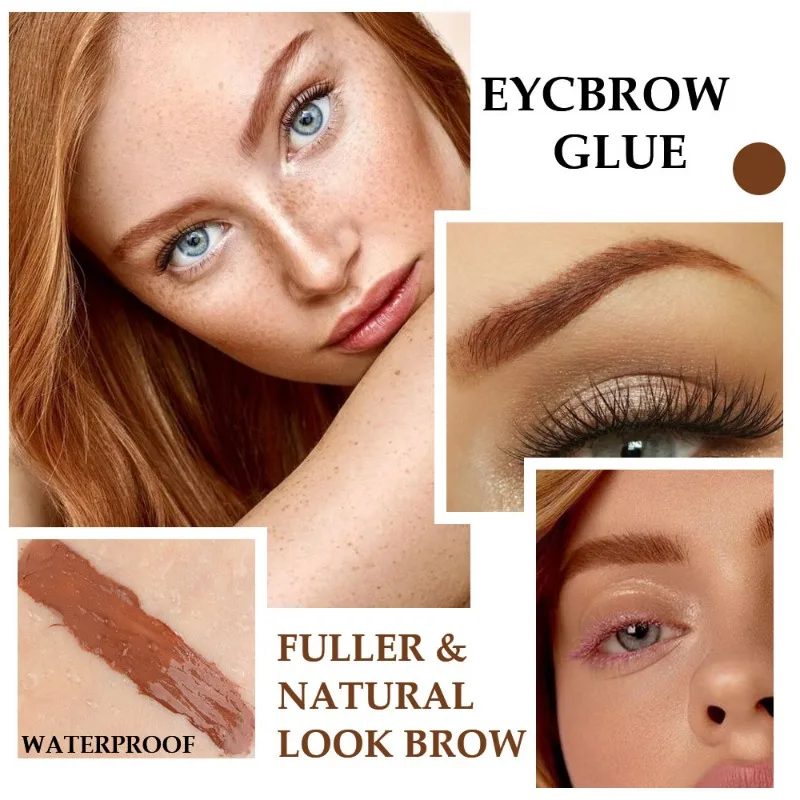 Long Lasting Eyebrow Dye Tint Waterproof Eye brow Creamwith Eyebrow Brush Natural Eye Brow Enhancers Wild Eyebrow Makeup