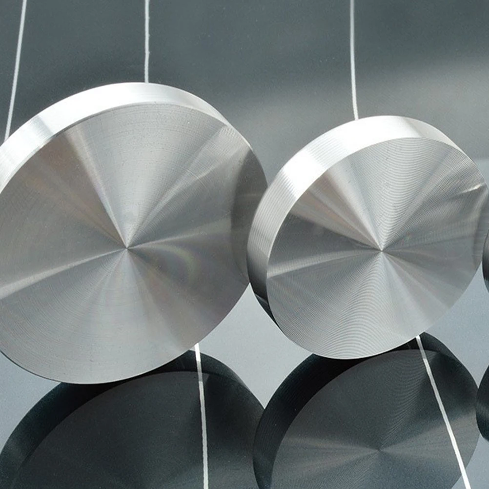 

4pcs Aluminum Discs Round Solid for Glass Table Top Adapter Anti Slip Pads niture Legs Tea Tables Silver Color