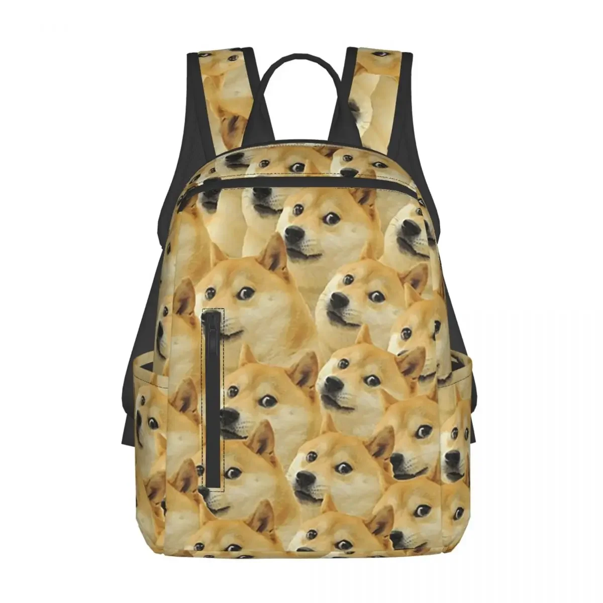

Doge Wow Pattern Shiba Inu Doggo Dog Meme Montage Backpack Daypack Large Capacity Kids BookBag School Bag Shoulder Bags