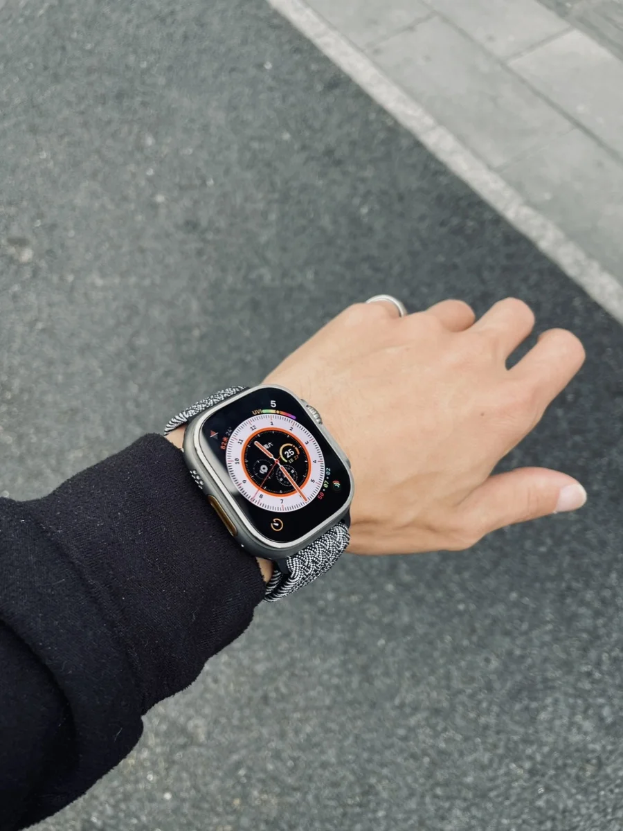 KAKE ถักยางยืดสําหรับ Apple Watch สาย iWatch 987 หัวเข็มขัดแม่เหล็ก Ultra LOOP S10