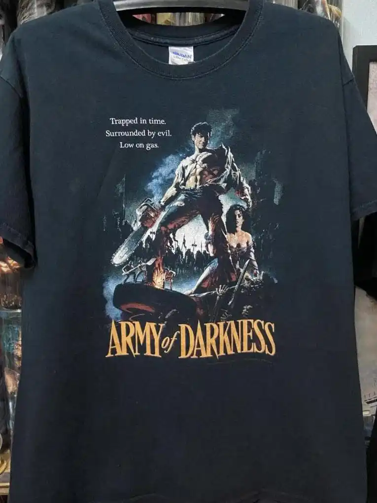 Camiseta Army of Darkness, camiseta clásica de terror de los años 80, camiseta retro de película de los años 80, camiseta Evil Dead