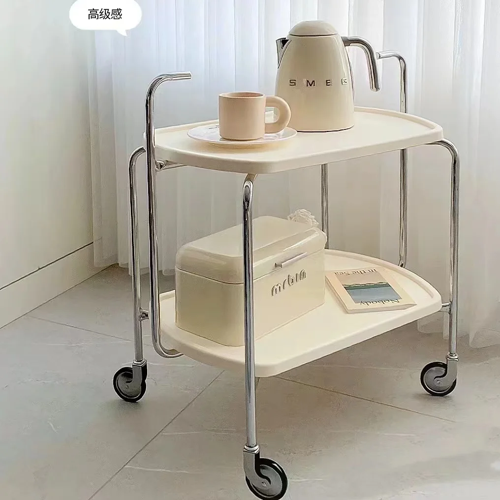 

Coffee Table Home Furniture Mobile Trolley Storage Rack Double Storage Table Sofa Side Table Nordic Bedside Table Service Tables