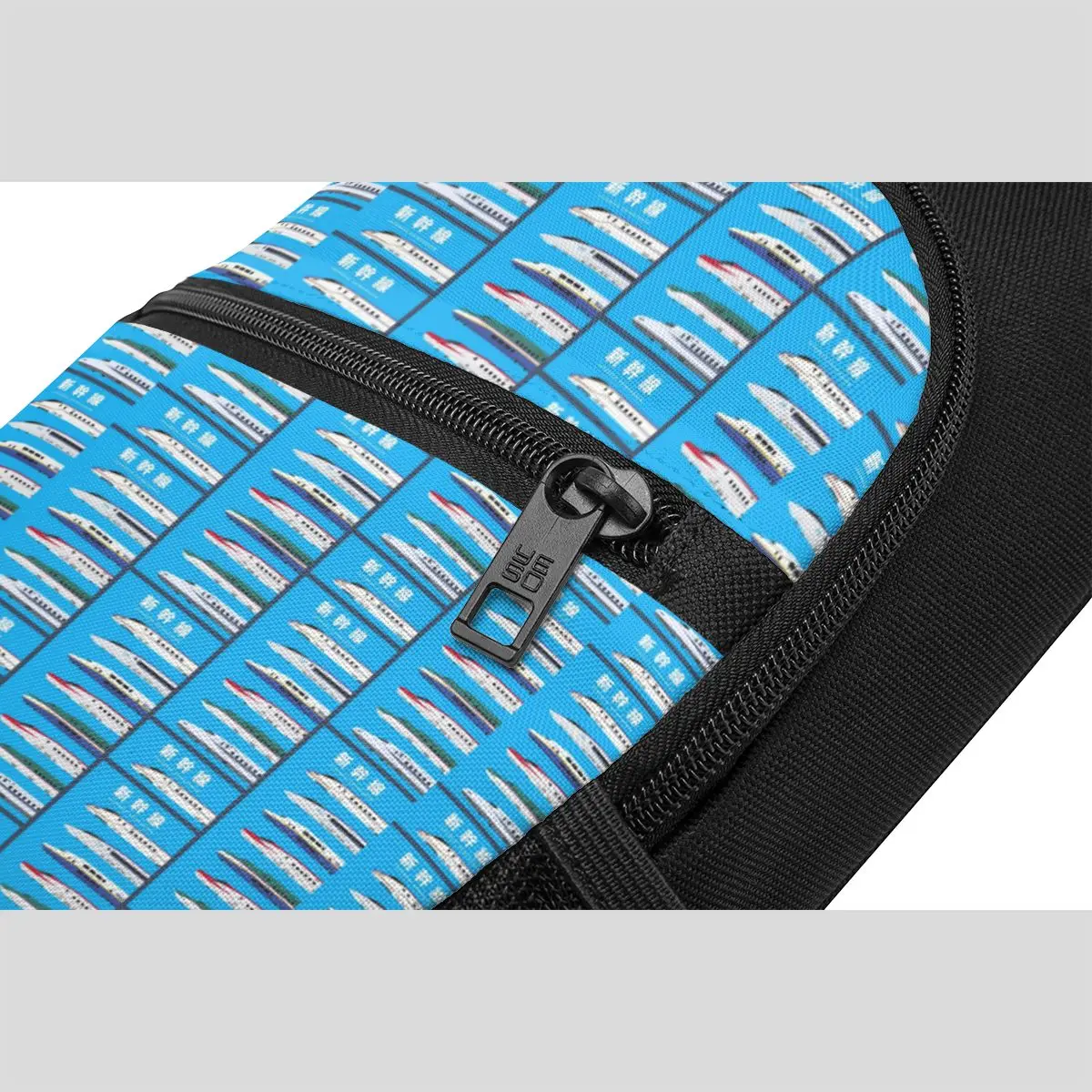 Japanese Shinkansen Bullet Trains Side View Chest Bag Men Sling Crossbody Backpack Chest Bag Traveling Daypack Shoulder Bag