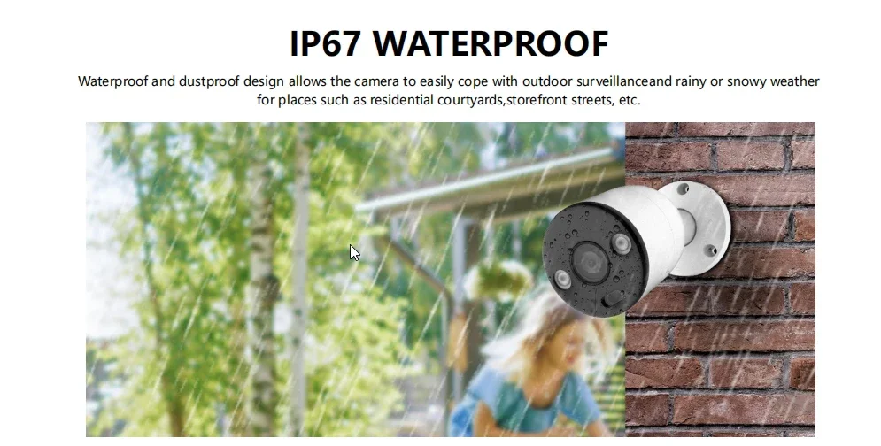 4チャンネル5MP防犯カメラシステム屋外家庭用PoE NVRキットCCTV IPカメラ監視防犯カメラシステム