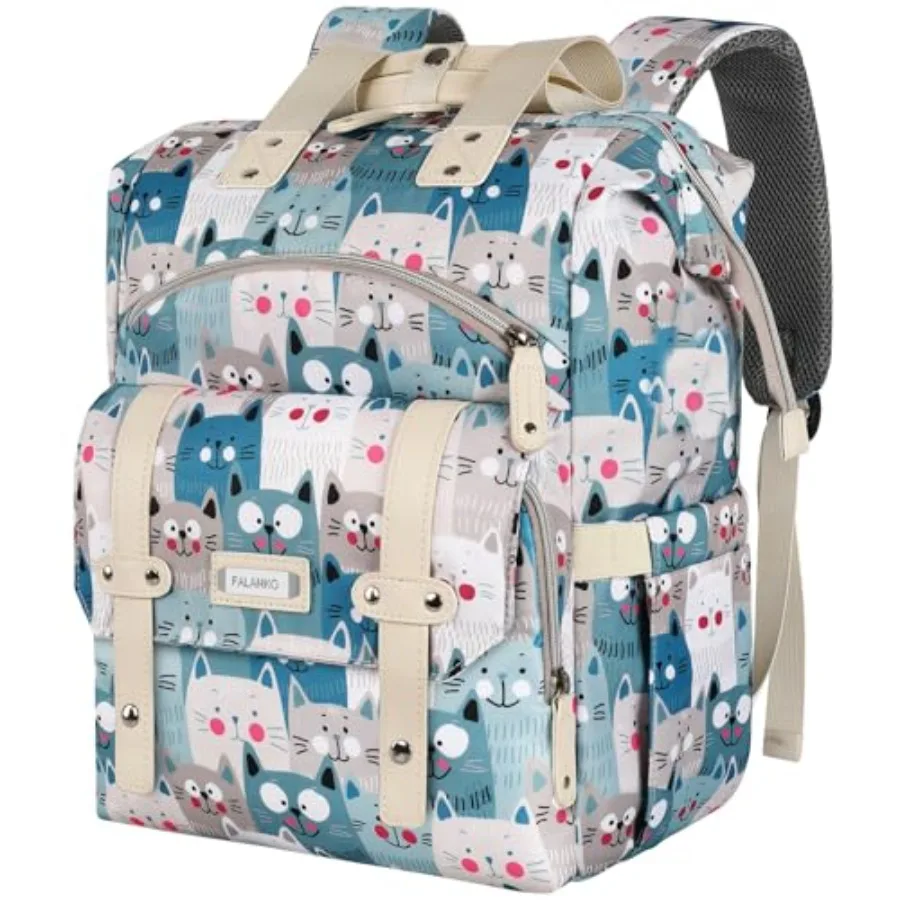

Laptop Backpack for WomenTeacher Doctor Nurse Work Purse Bag for Laptop Cute Cartoon Pattern backpack With RFID Anti Theft Pock