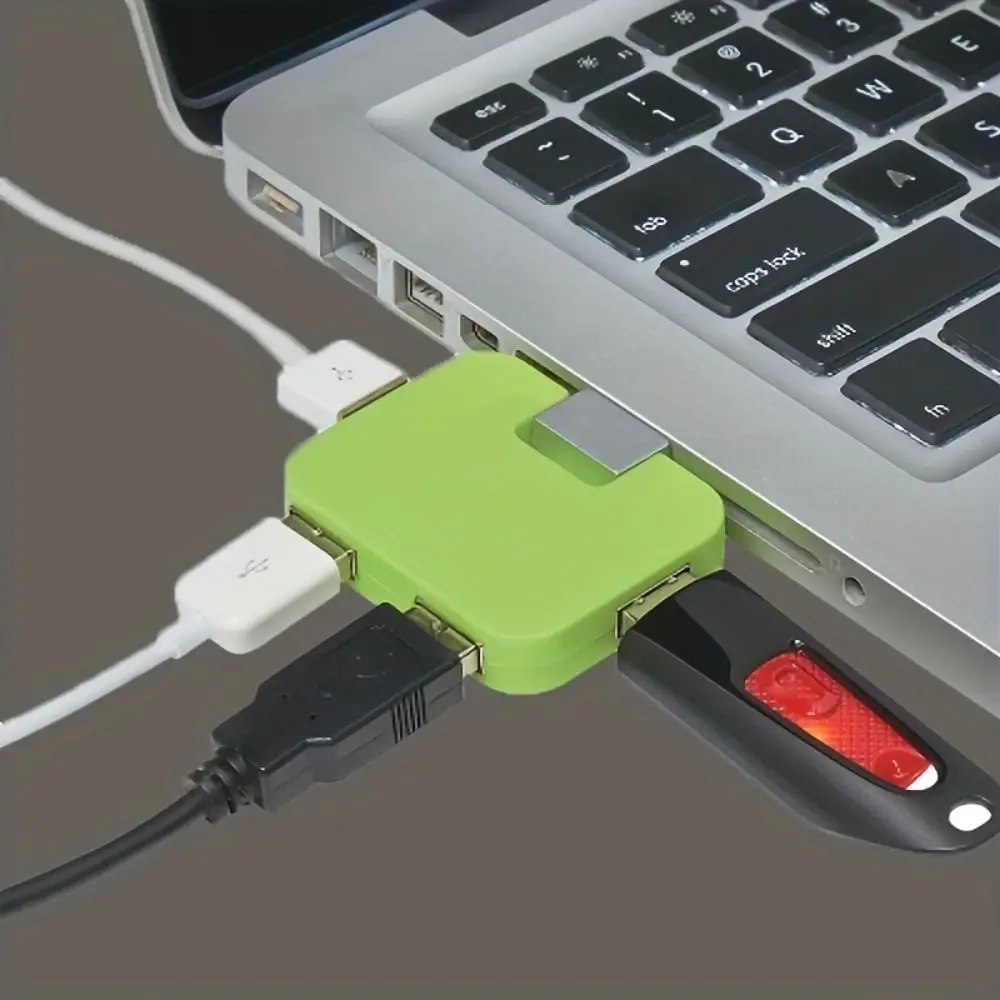 

Квадратный USB-концентратор с несколькими портами, 4-портовый расширитель, разветвитель, мини-концентратор с 4 портами, мульти-интерфейс, 4-в-1, концентратор для ноутбука