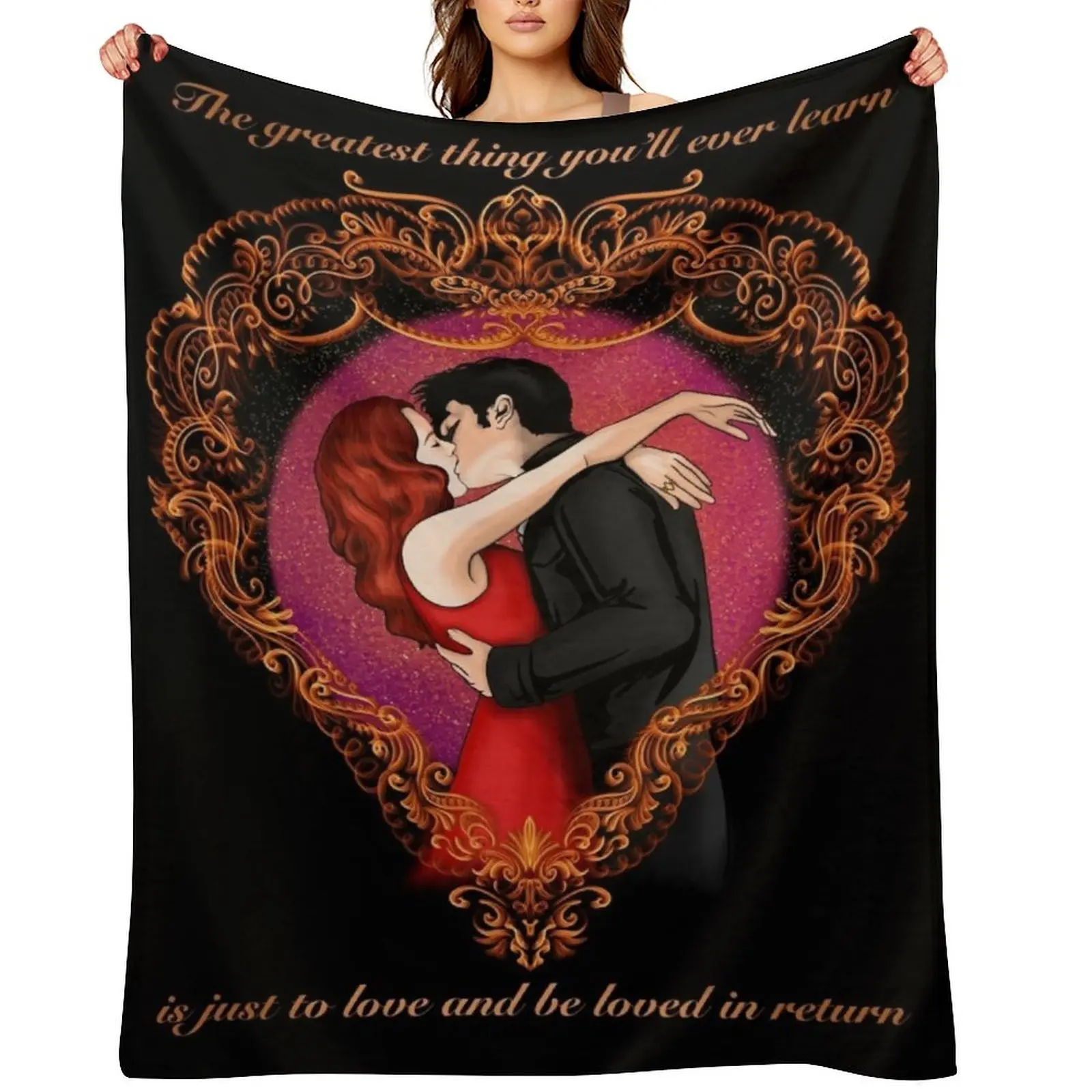 Love and be loved in return Throw Blanket Hair Vintage Designers Sofa Blankets