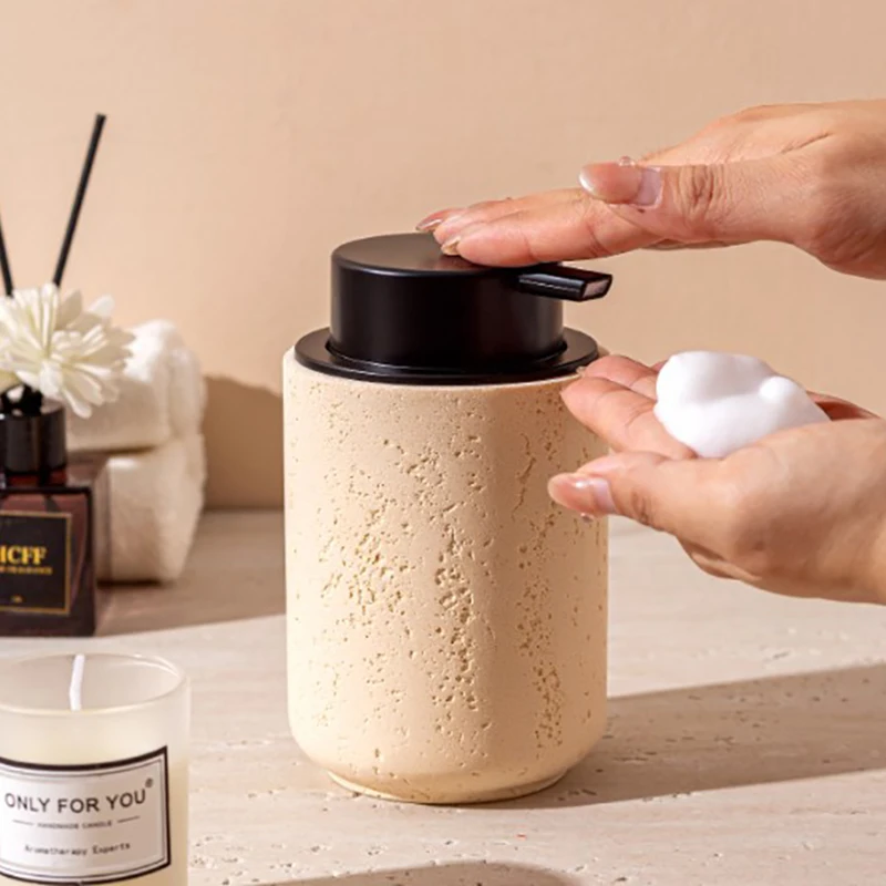300 мл бутылка для песка и каменной эмульсии в европейском стиле, контейнер для пенообразования для домашнего шампуня, пена для мытья тела и средства для снятия макияжа