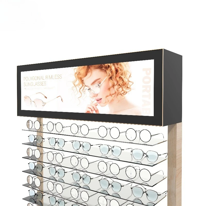 حافظة عرض النظارات رف عرض النظارات حامل عرض بصري فاخر لعرض النظارات #5