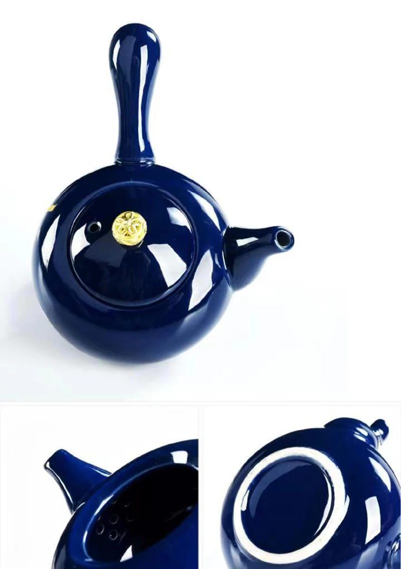 High Quality Noble Blue Porcelain Teapot Pot for Tea Kettle Chinese Tea Set and Coffee Teaware Teapots Puer Cup Mug Service Clay