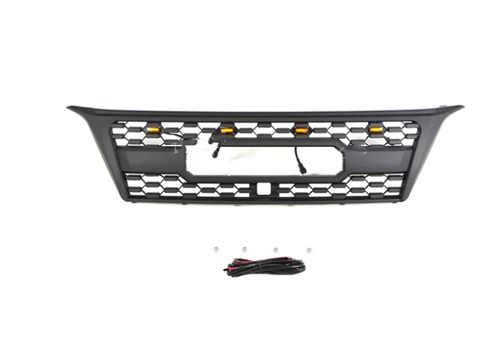 Good Quality ABS Front Middle Grill Racing Grills With LED Lights Fit For Leuxs GX470 2010-2013