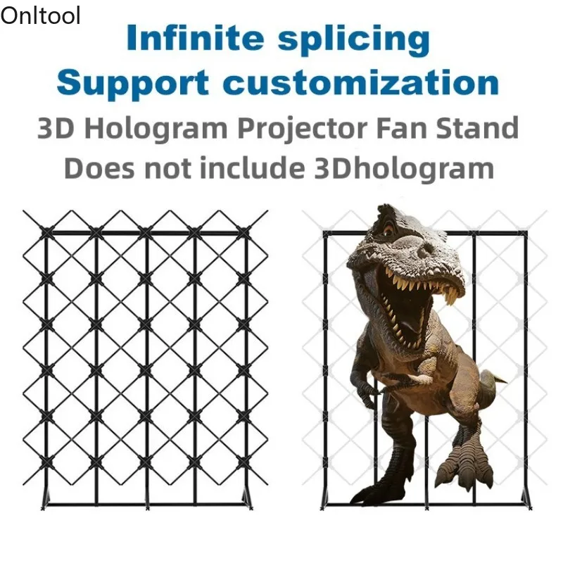 

3D Hologram Projector Fan Stand Support Splicing 3-9 Fan Support Excluding Hologram Only Stand Suitable For Events Exhibitions