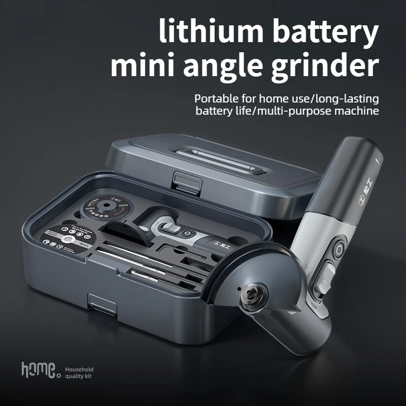 

7.2V Cordless Brush Angle Grinder Kit Rechargeable Cutting Tools Stackable Tool Kit for Metal Wood Cutter