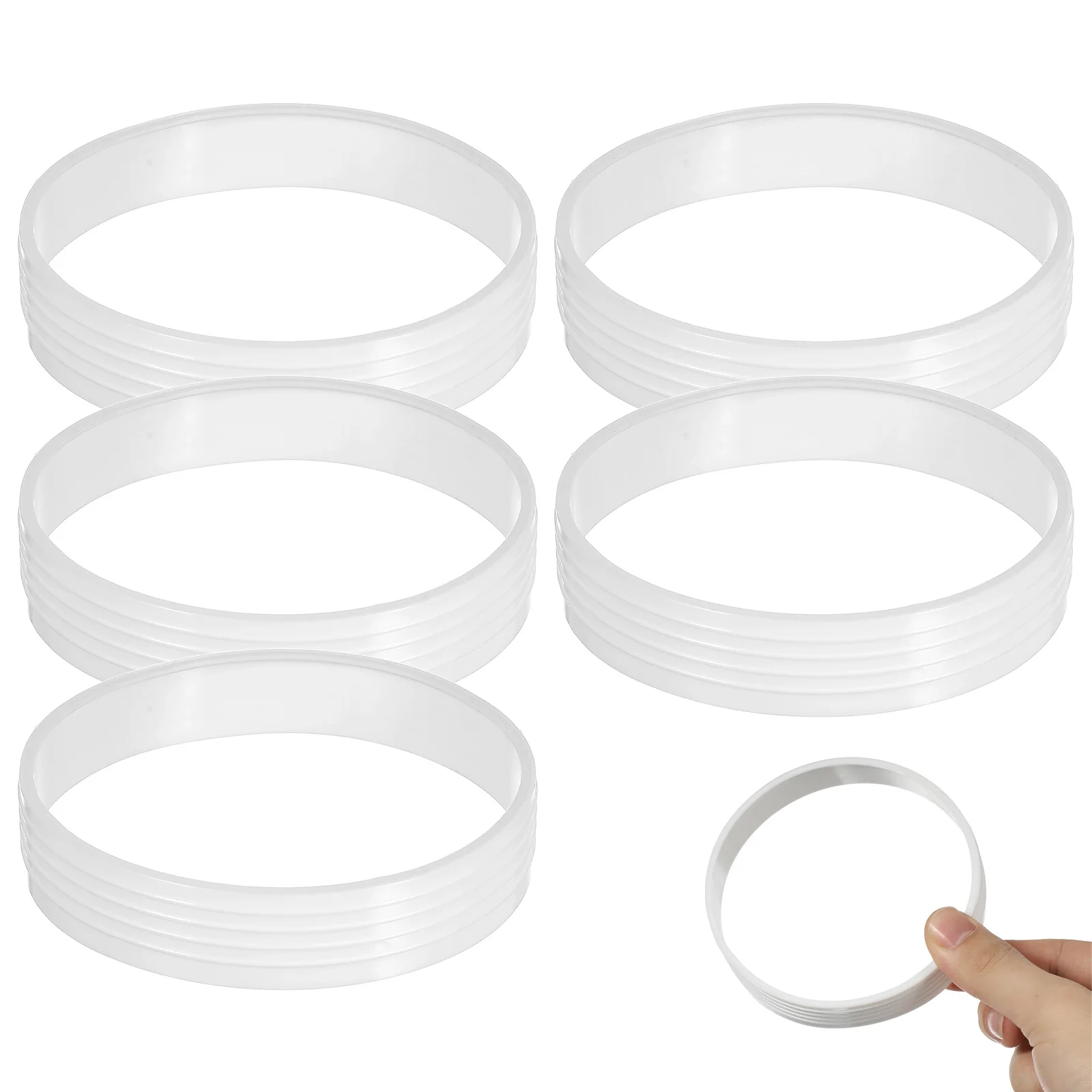 

5Pcs Hole Rings Plastic Durable Round Protective Golf Hole Rings Improve Visibility Stability for Outdoor Practice