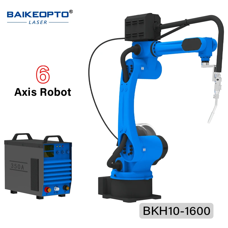 BKH10-1600 Industrial Robotic Welding Arm 6-Axis 10kg 1500mm with ET350R Welder