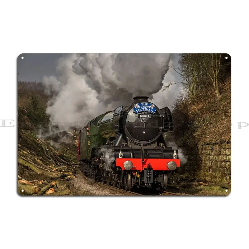 The Flying Scotsman Metal Sign Painting Wall Decor Wall Decor Designs Cinema Tin Sign Poster