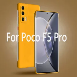 Frameless Slim Matte Hard PC Back Cover Case For Xiaomi Poco F5 Pro PocoF5 Pro 5G ShockProof Fundas Coque