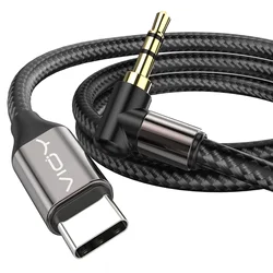 USB C To 3.5mm Aux Cord Type-C To 3.5mm Headphone Stereo Audio Cable for Speaker iPhone 15 16 ipad Headphone Laptop Etc