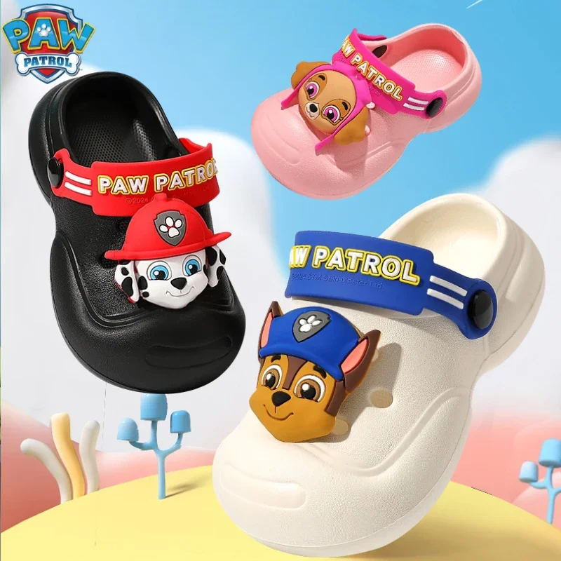 

Paw Patrols Slippers Anime Figure Skye Chase Rubble Non-slip Baby Beach Shoes