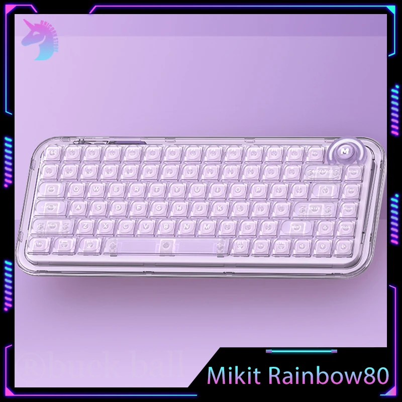 

MIKIT Rainbow 80 Mechanical Keyboard Gaming Keyboards Kits Wireless Custom 3 Mode 2.4G/Wired/Bluetooth Hot-Swap Esports Keyboard