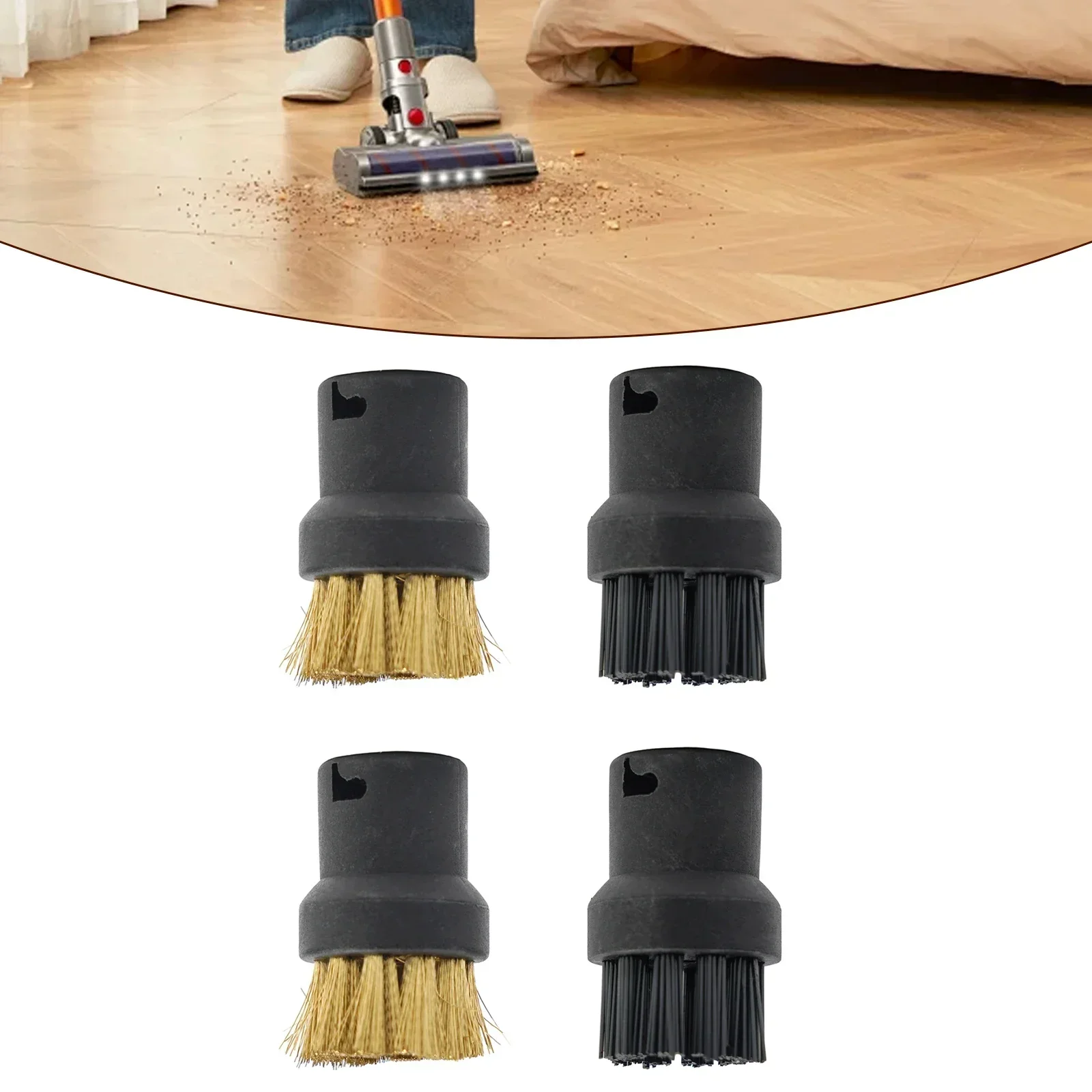 4PCS Cleaning Brushes For Karcher SC1 SC2S C3 SC4 SC5 Steam Cleaner Attachments Toilet Brush Round Brush Sprinkler Nozzle Head