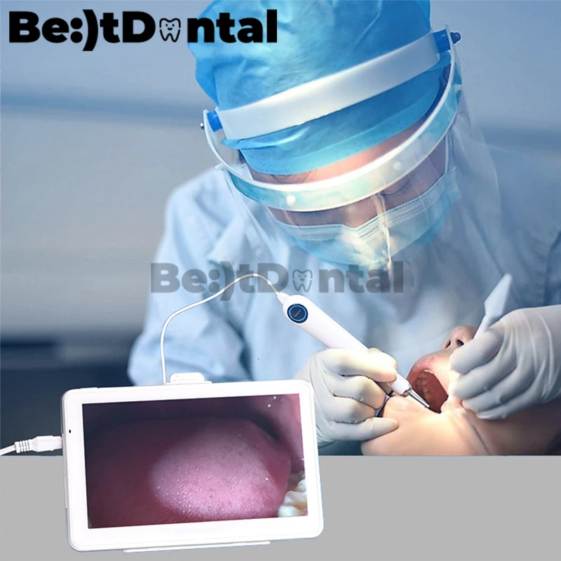 Mini Portable 7-inch Display Viewable Camera Intra Oral Intraoral Camera Dental Intraoral Camera for Oral Ear Nose